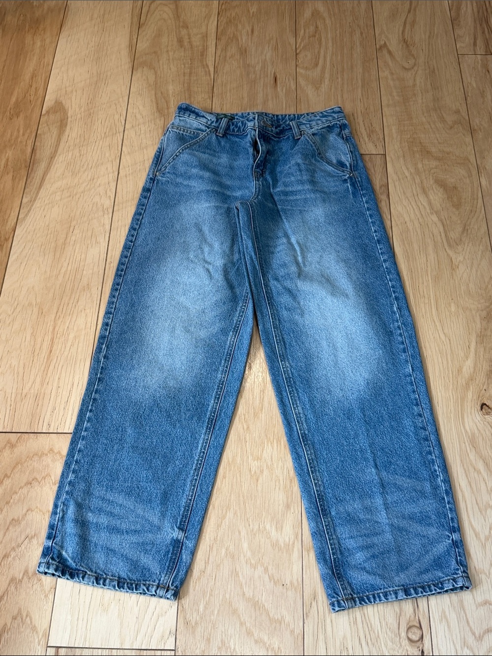 wild fable Women's Straight-Leg Jeans in Blue Wash
